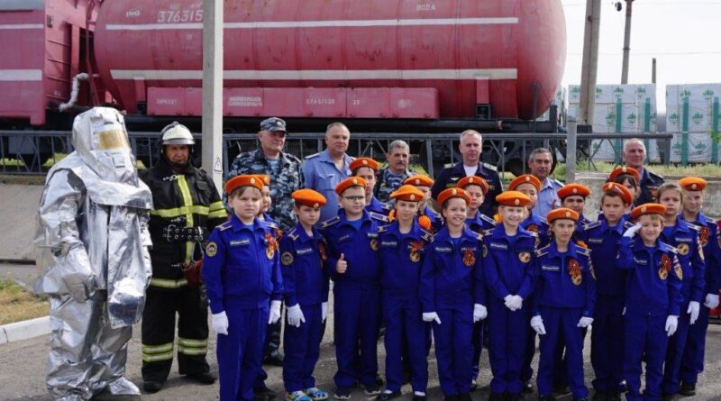 День открытых дверей состоялся на базе пожарного поезда станции Астрахань-2